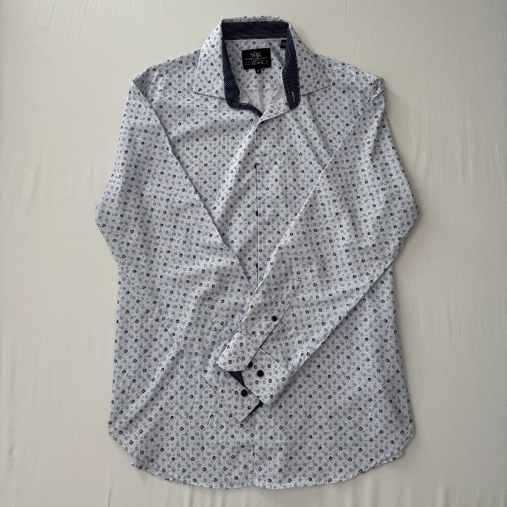 W.R.K Men's Slim Fit Liberty Floral Performance Stretch Dress Shirt